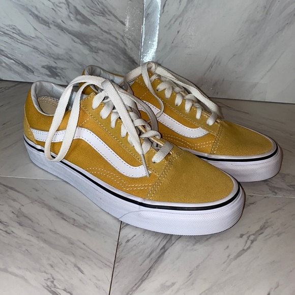 Vans Shoes - Vans Old Skool Yellow Skate Shoes NWOT M3.5 W5